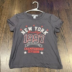 New York bedazzle tee